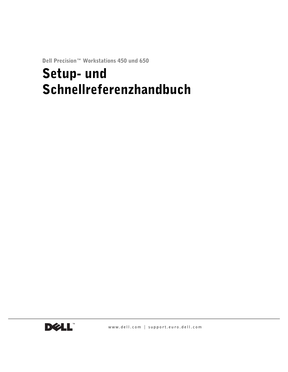 Setup- und schnellreferenzhandbuch | Dell Precision 650 User Manual | Page 103 / 260