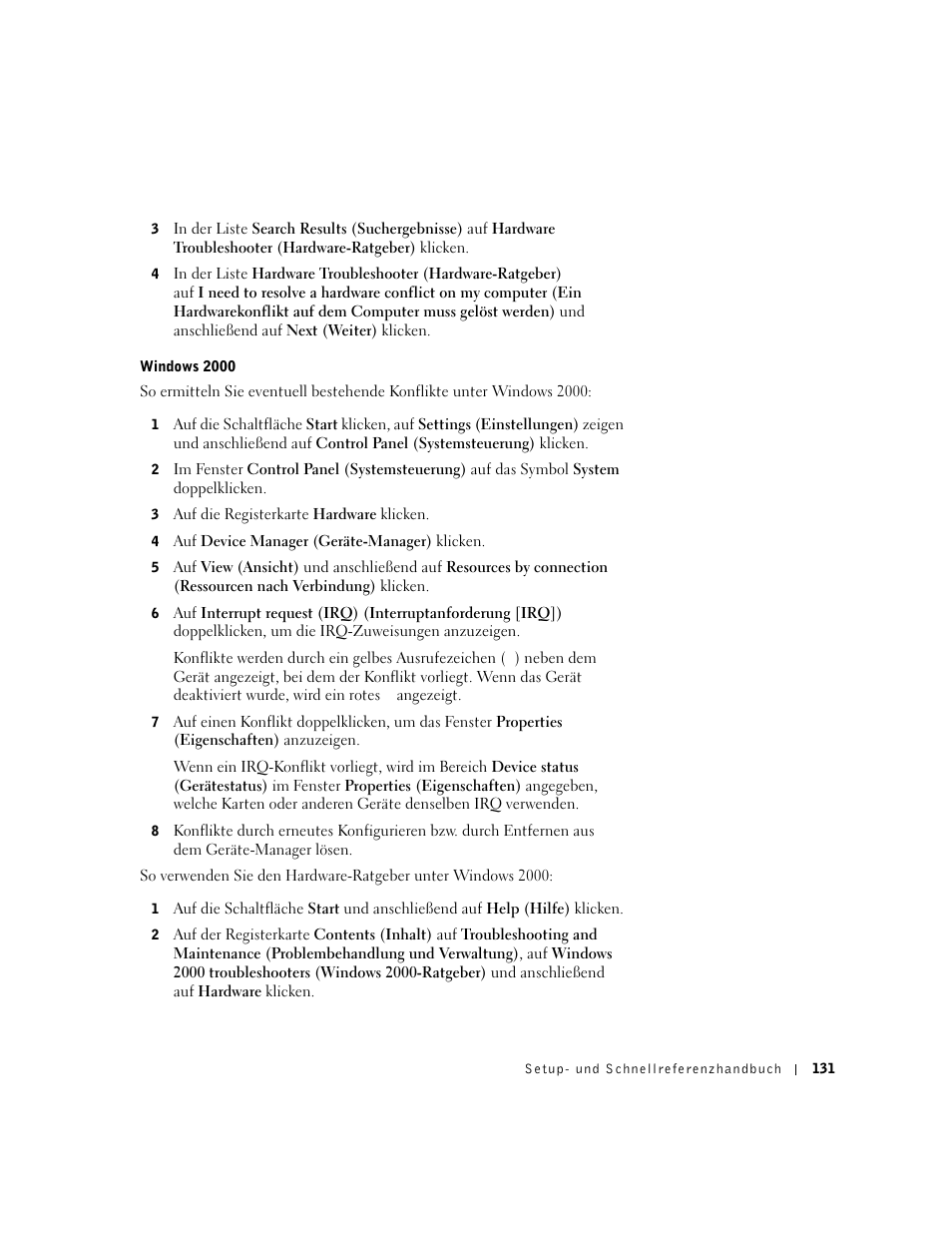 Dell Precision 650 User Manual | Page 131 / 260