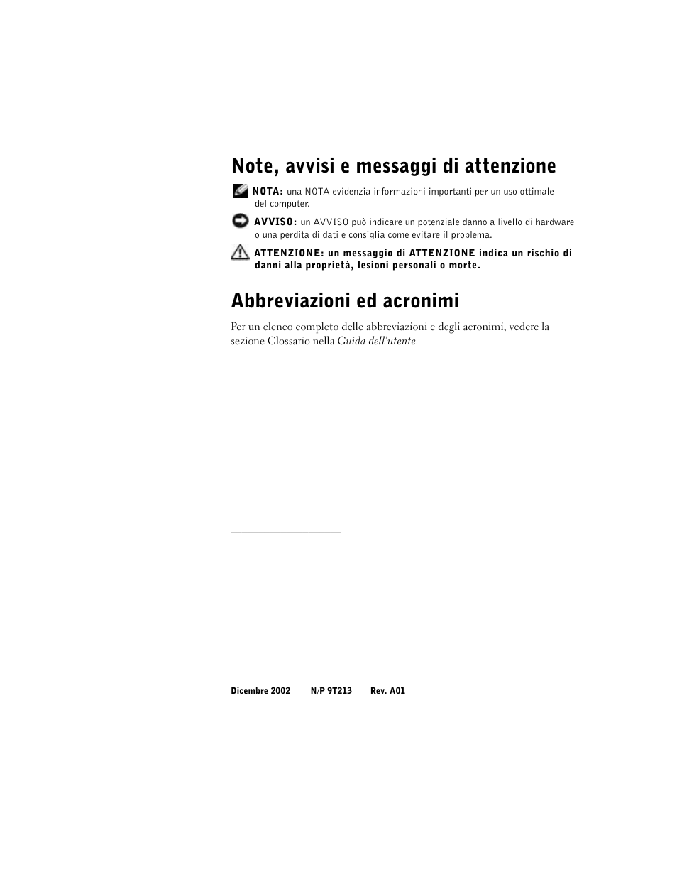 Abbreviazioni ed acronimi | Dell Precision 650 User Manual | Page 158 / 260