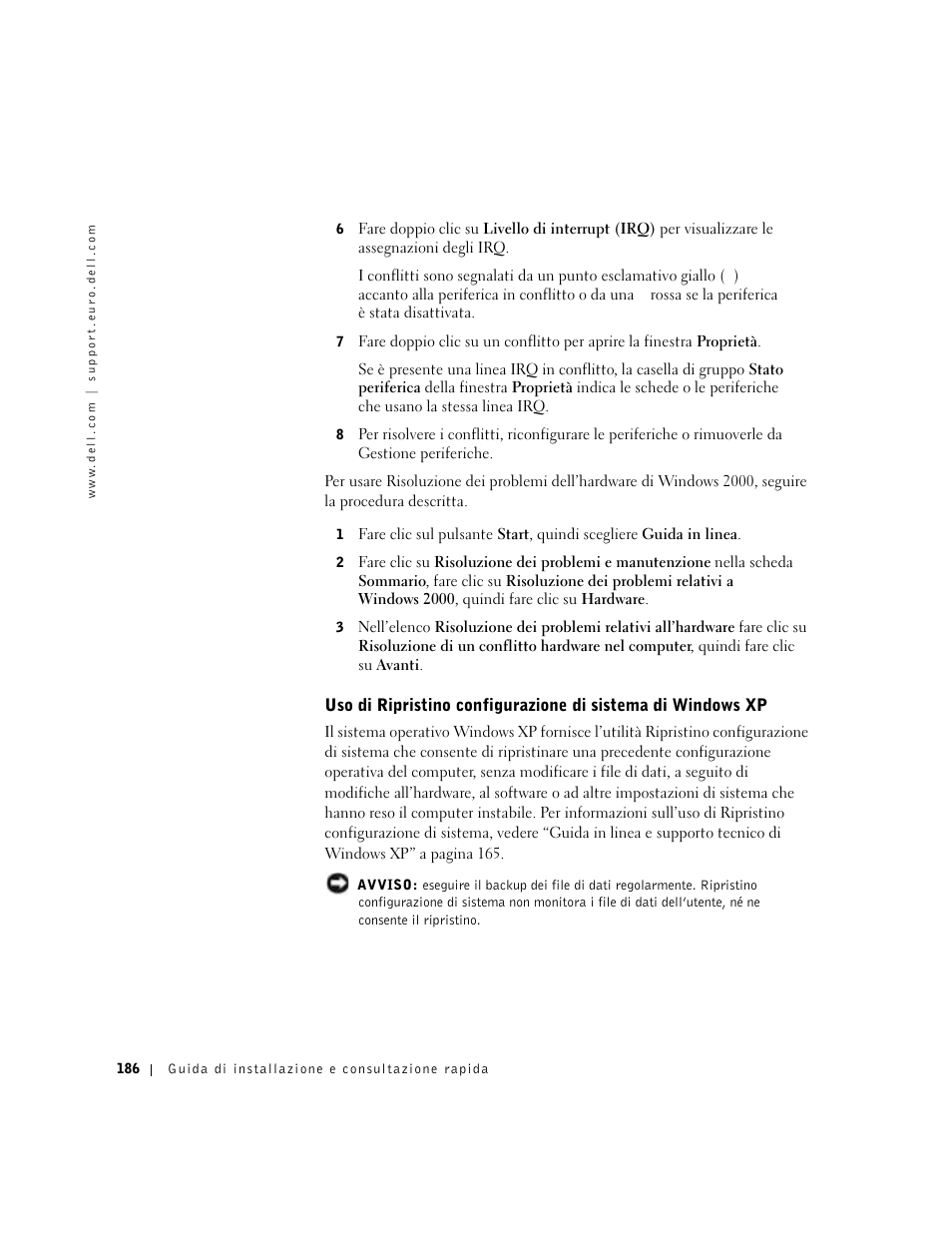 Dell Precision 650 User Manual | Page 186 / 260