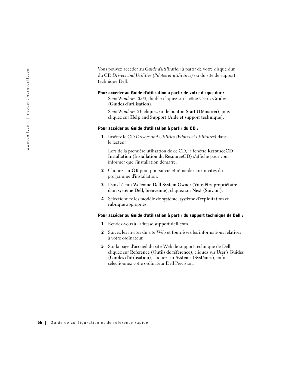 Dell Precision 650 User Manual | Page 66 / 260