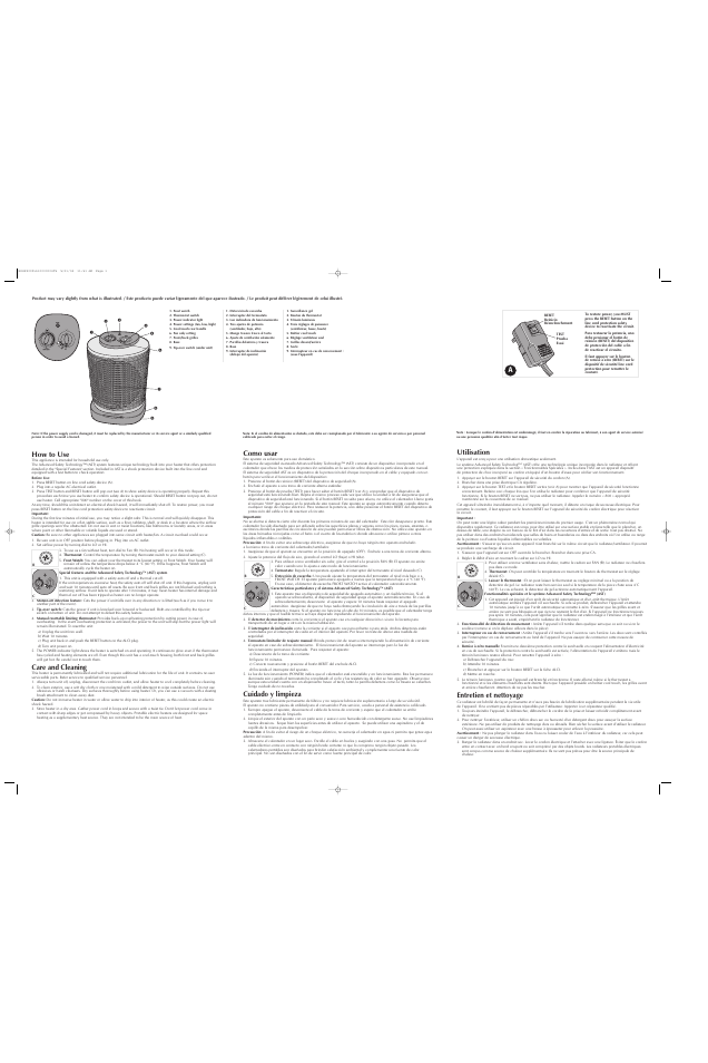 Black & Decker BDHF400 User Manual | 2 pages