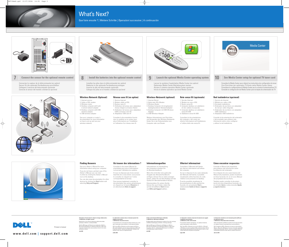 What’s next | Dell Dimension E520 User Manual | Page 2 / 2