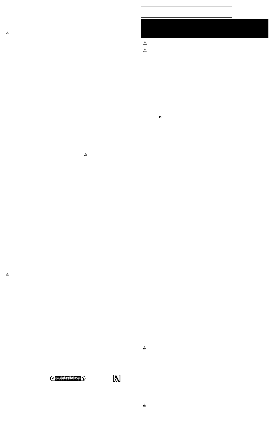 Guide d’utilisation, Sc500 | Black & Decker Navigator 613014-01 User Manual | Page 2 / 4