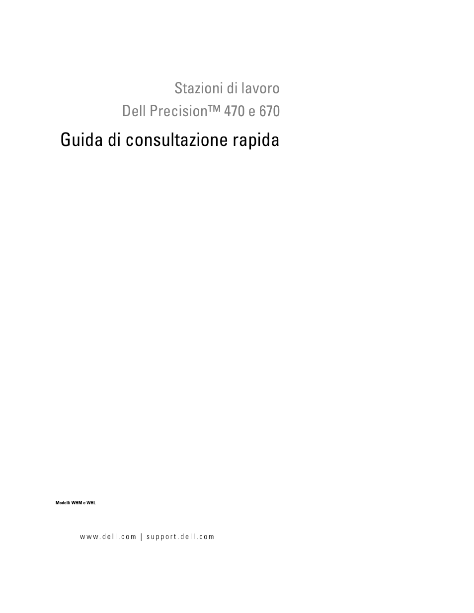 Guida di consultazione rapida | Dell Precision 470 User Manual | Page 127 / 210