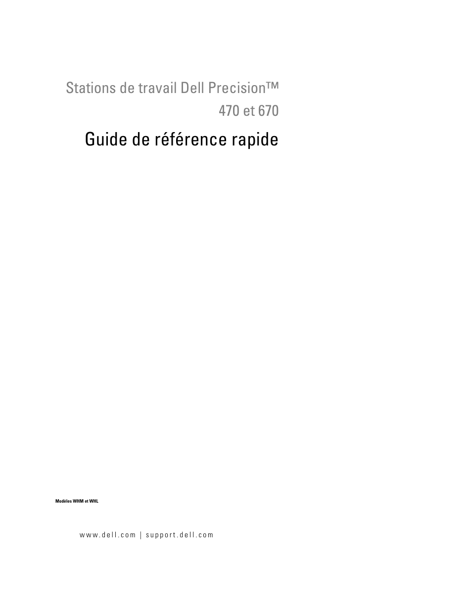 Guide de référence rapide | Dell Precision 470 User Manual | Page 43 / 210