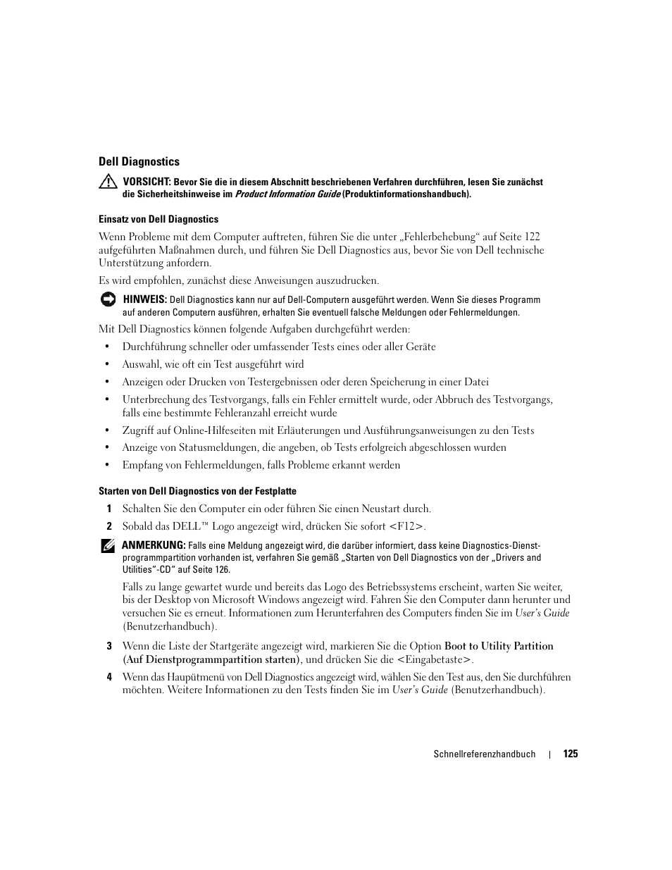 Dell diagnostics | Dell Precision 690 User Manual | Page 125 / 234