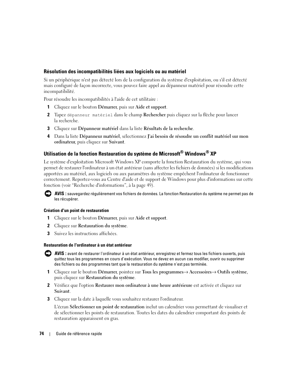 Windows | Dell Precision 690 User Manual | Page 74 / 234