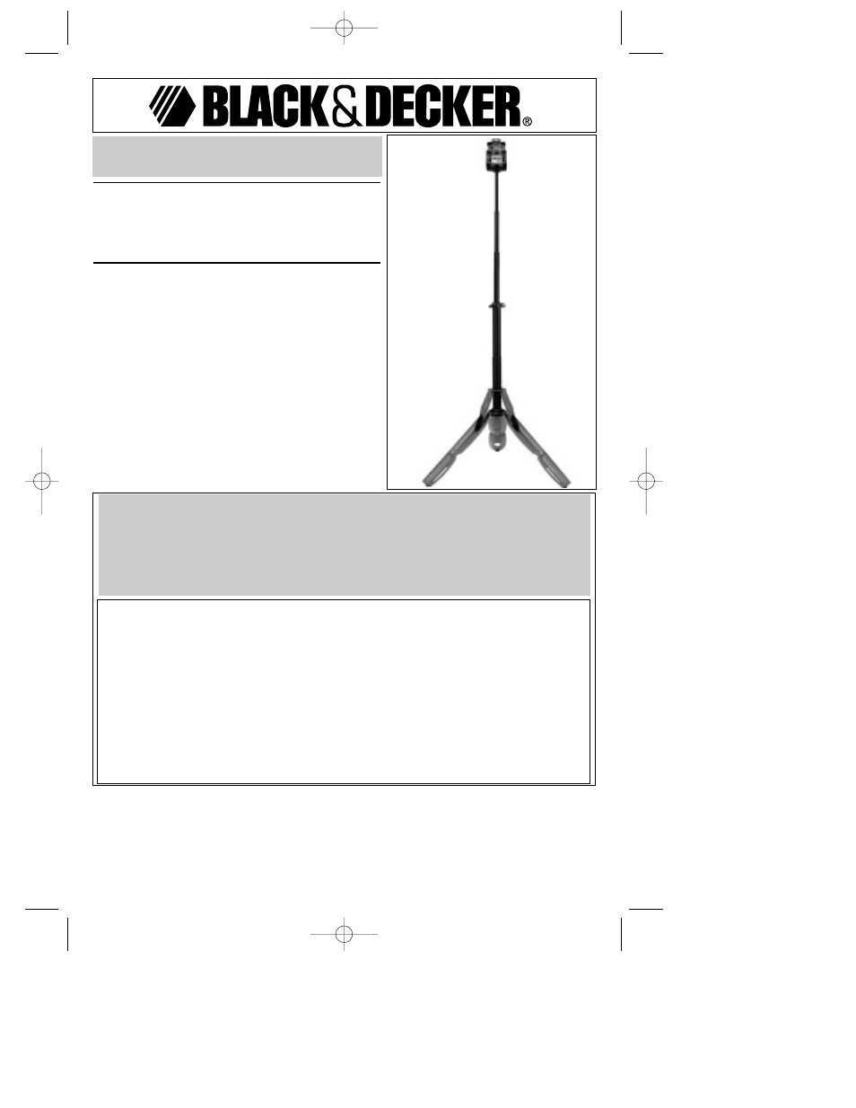 Black & Decker BDL300S User Manual | 16 pages