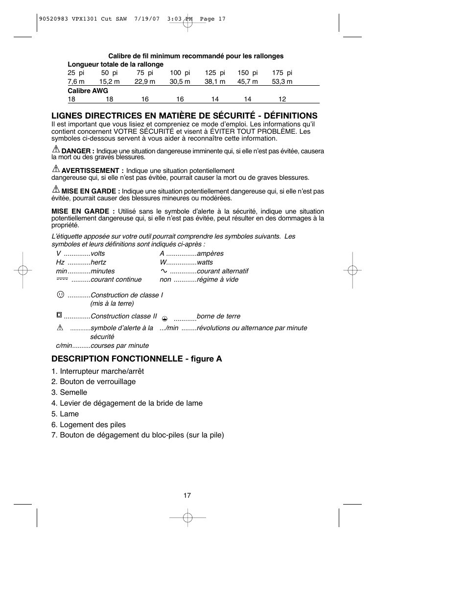 Black & Decker 1 VPX VPX1301 User Manual | Page 17 / 38