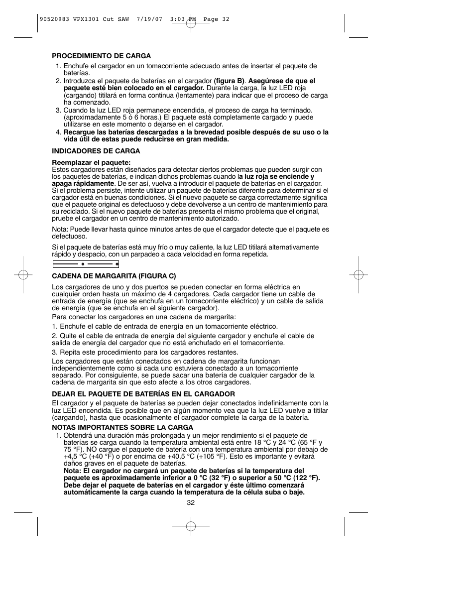 Black & Decker 1 VPX VPX1301 User Manual | Page 32 / 38