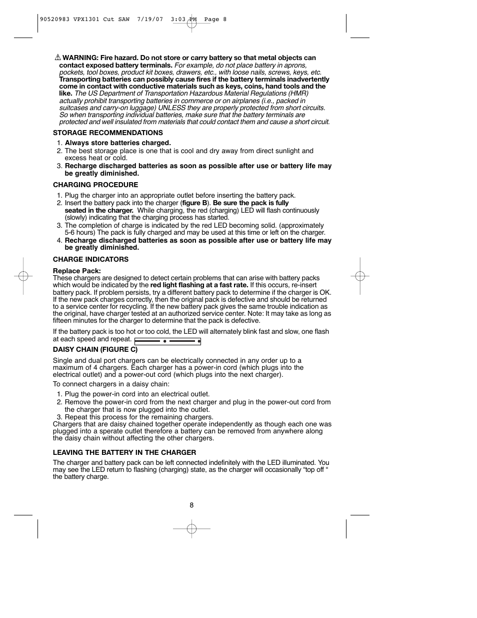 Black & Decker 1 VPX VPX1301 User Manual | Page 8 / 38