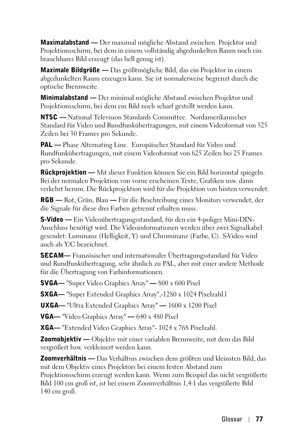 Dell 1800MP Projector User Manual | Page 155 / 1096