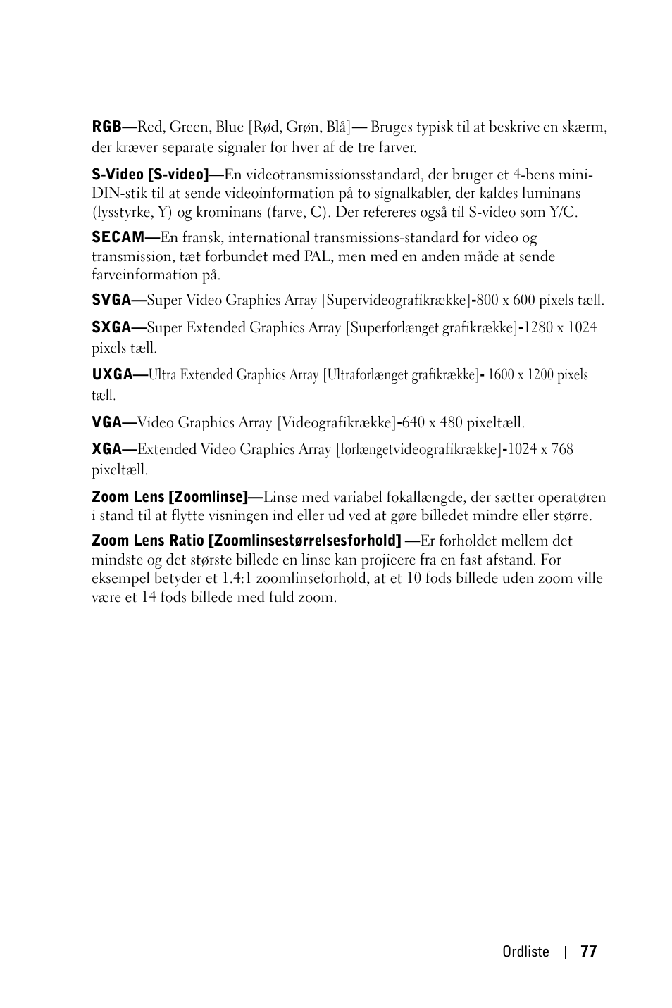 Dell 1800MP Projector User Manual | Page 697 / 1096