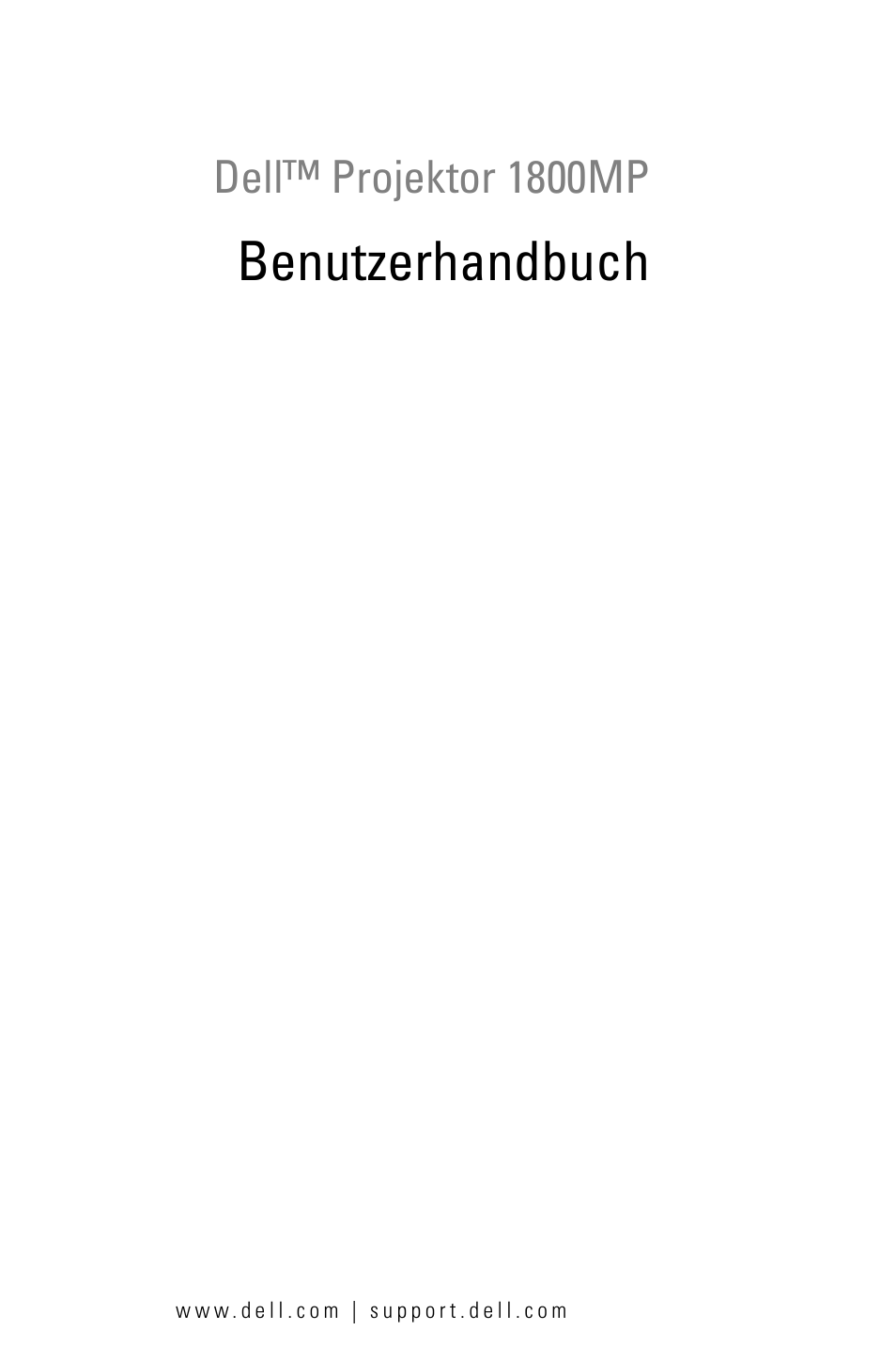 Dell™ projektor 1800mp, Benutzerhandbuch | Dell 1800MP Projector User Manual | Page 79 / 1096