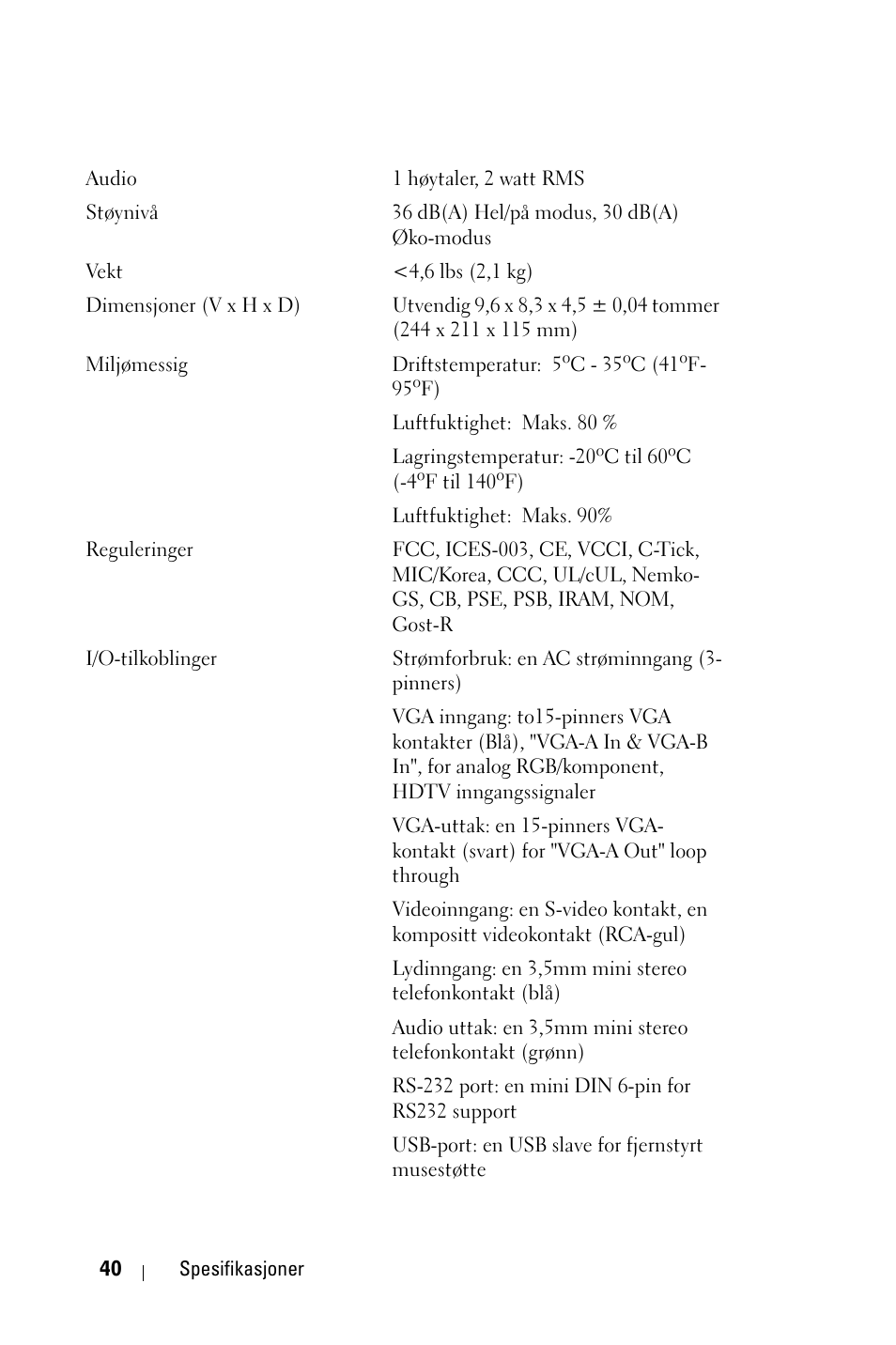 Dell 1800MP Projector User Manual | Page 818 / 1096