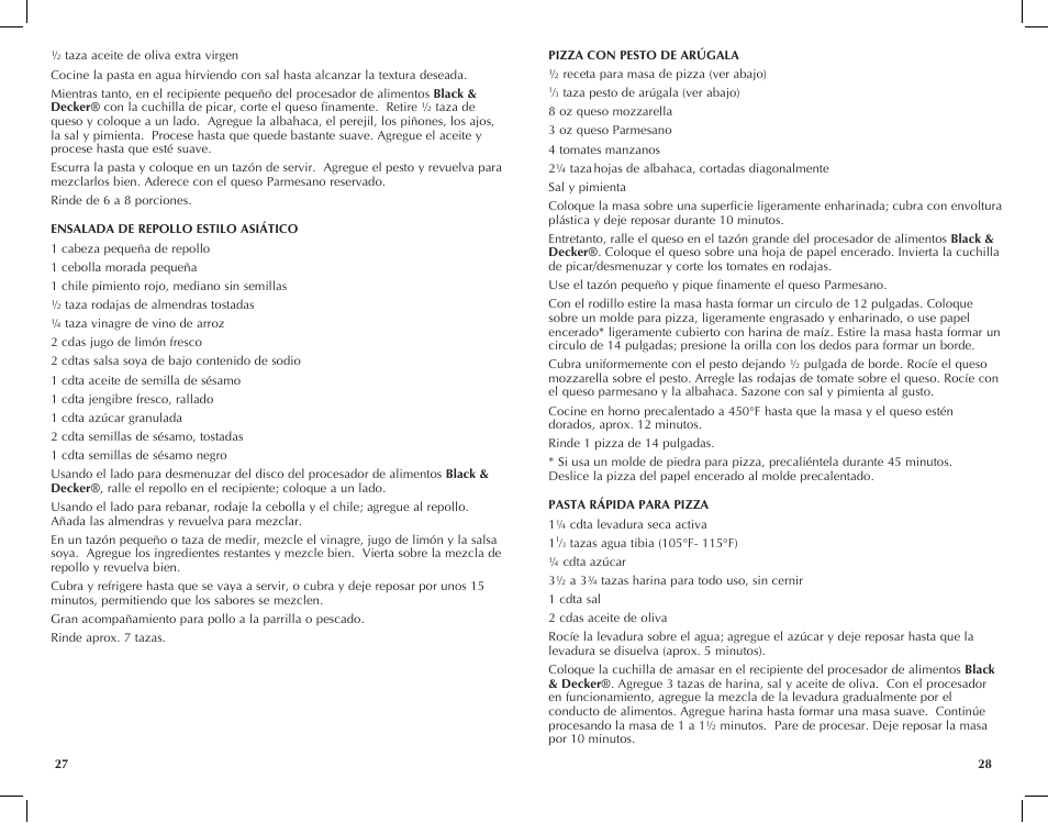 Black & Decker FP2510S User Manual | Page 15 / 29
