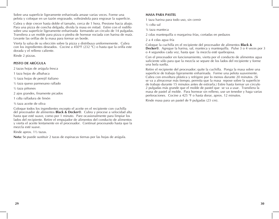 Black & Decker FP2510S User Manual | Page 16 / 29