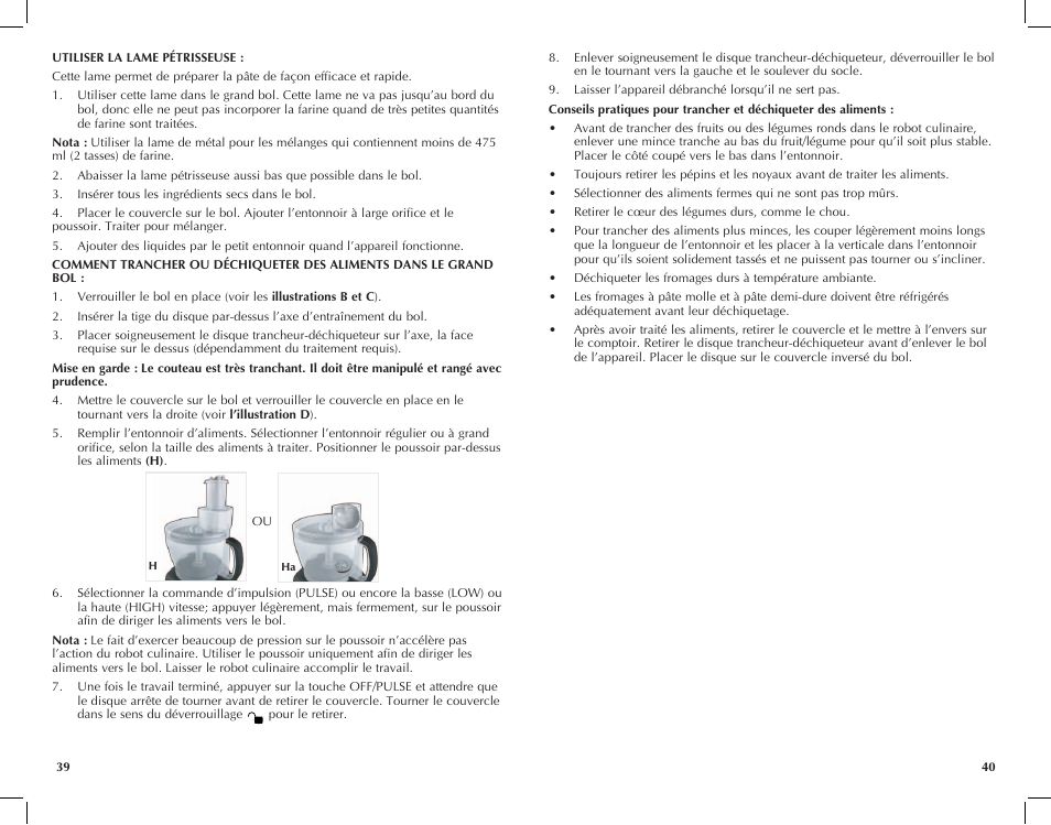 Black & Decker FP2510S User Manual | Page 21 / 29