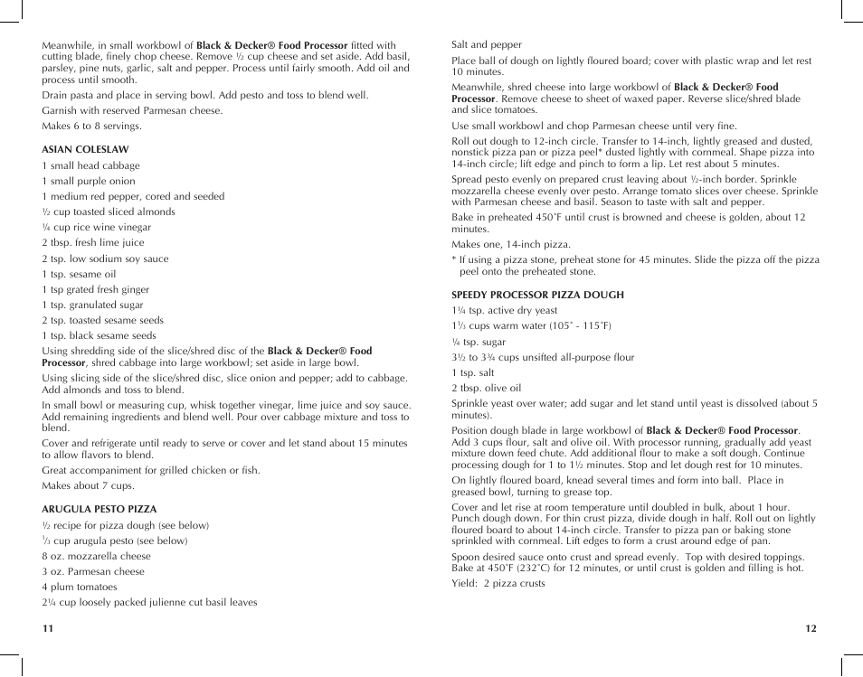 Black & Decker FP2510S User Manual | Page 7 / 29