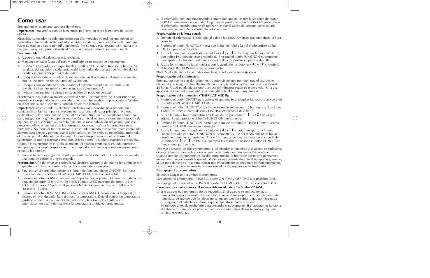 Como usar | Black & Decker BDOH200C User Manual | Page 6 / 13