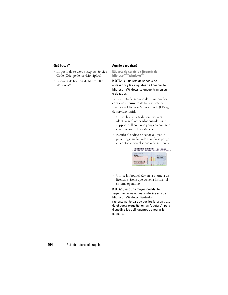 Dell Latitude D530 (Early 2008) User Manual | Page 164 / 194