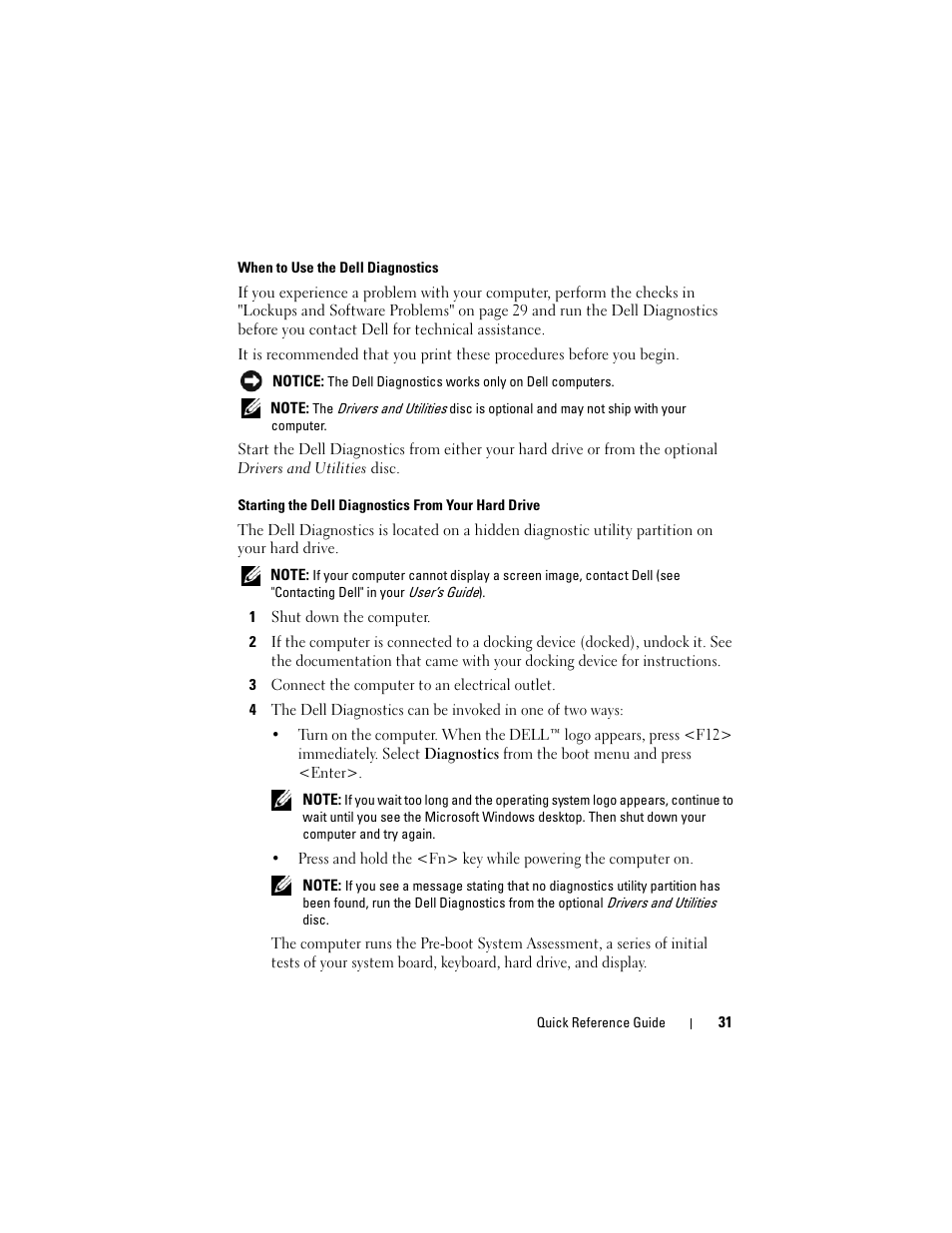 Dell Latitude D530 (Early 2008) User Manual | Page 31 / 194