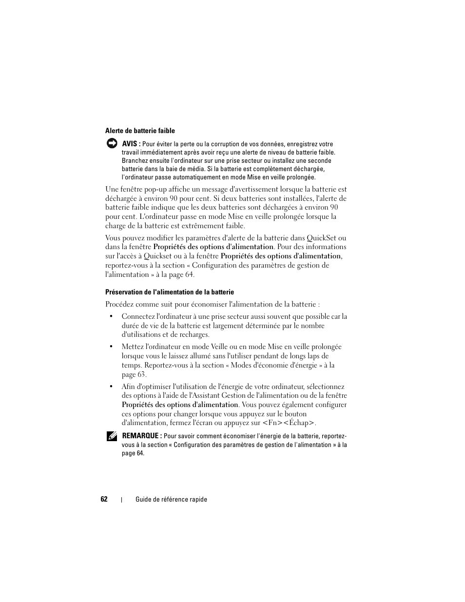Dell Latitude D530 (Early 2008) User Manual | Page 62 / 194