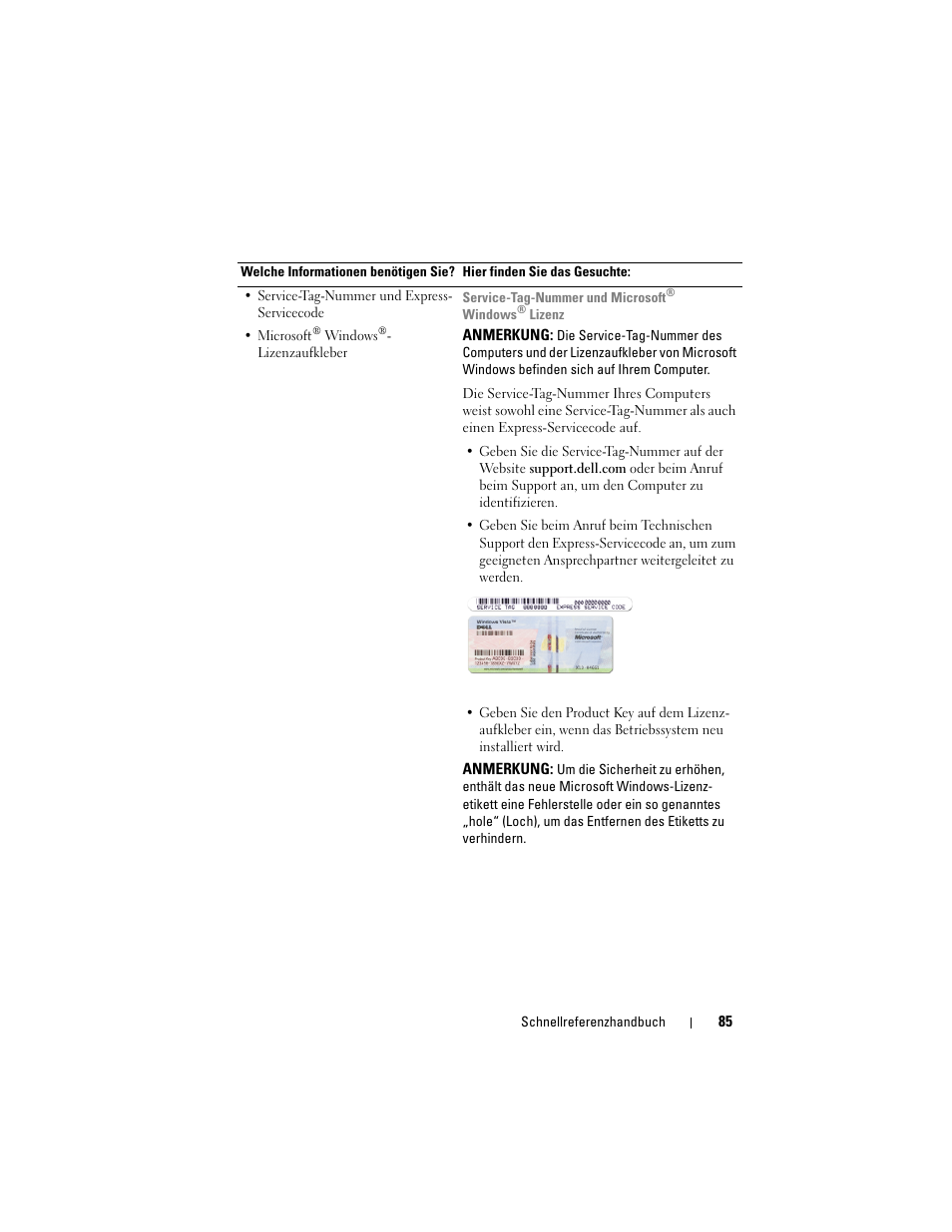 Dell Latitude D530 (Early 2008) User Manual | Page 85 / 194