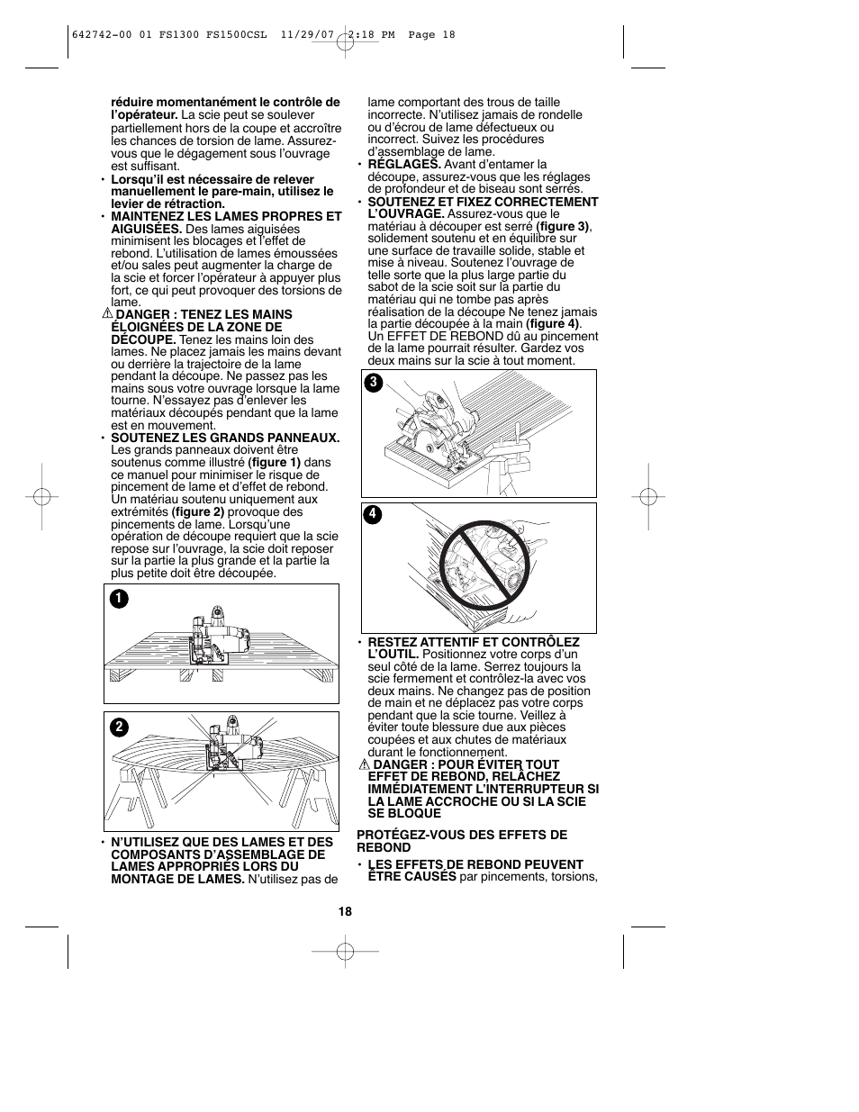 Black & Decker FS1300CSL User Manual | Page 18 / 44