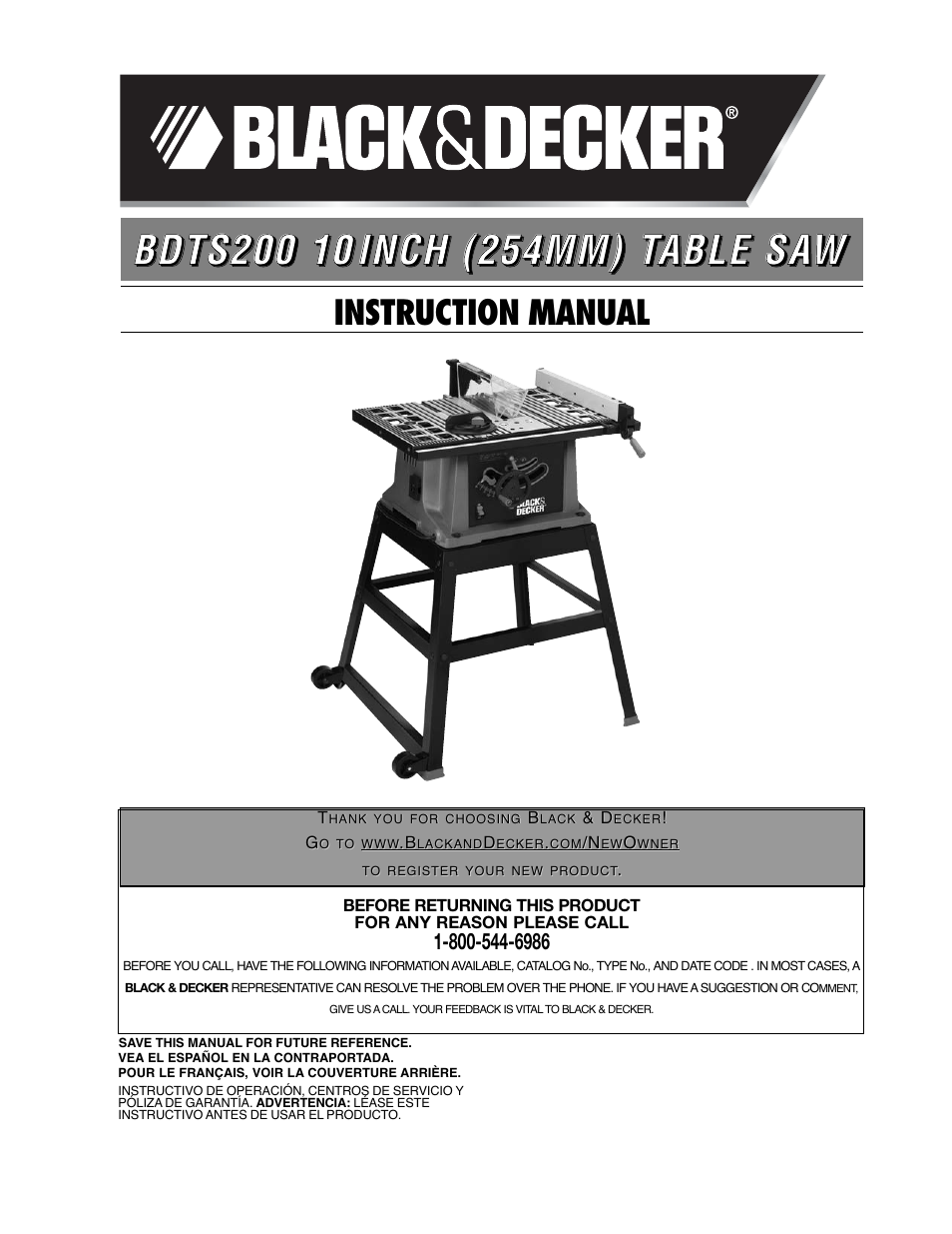 Black & Decker 90528116 User Manual | 60 pages