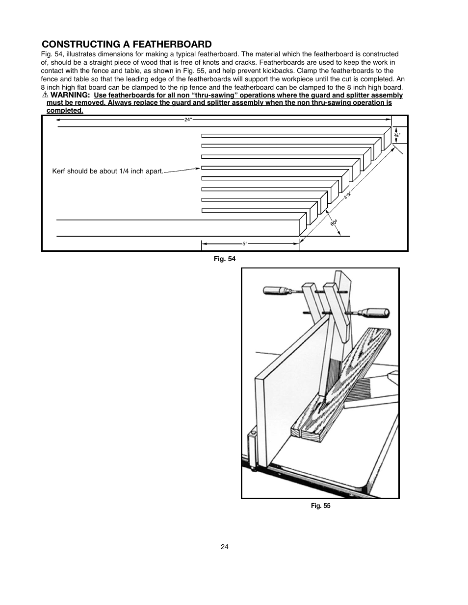 Constructing a featherboard | Black & Decker 90528116 User Manual | Page 24 / 60