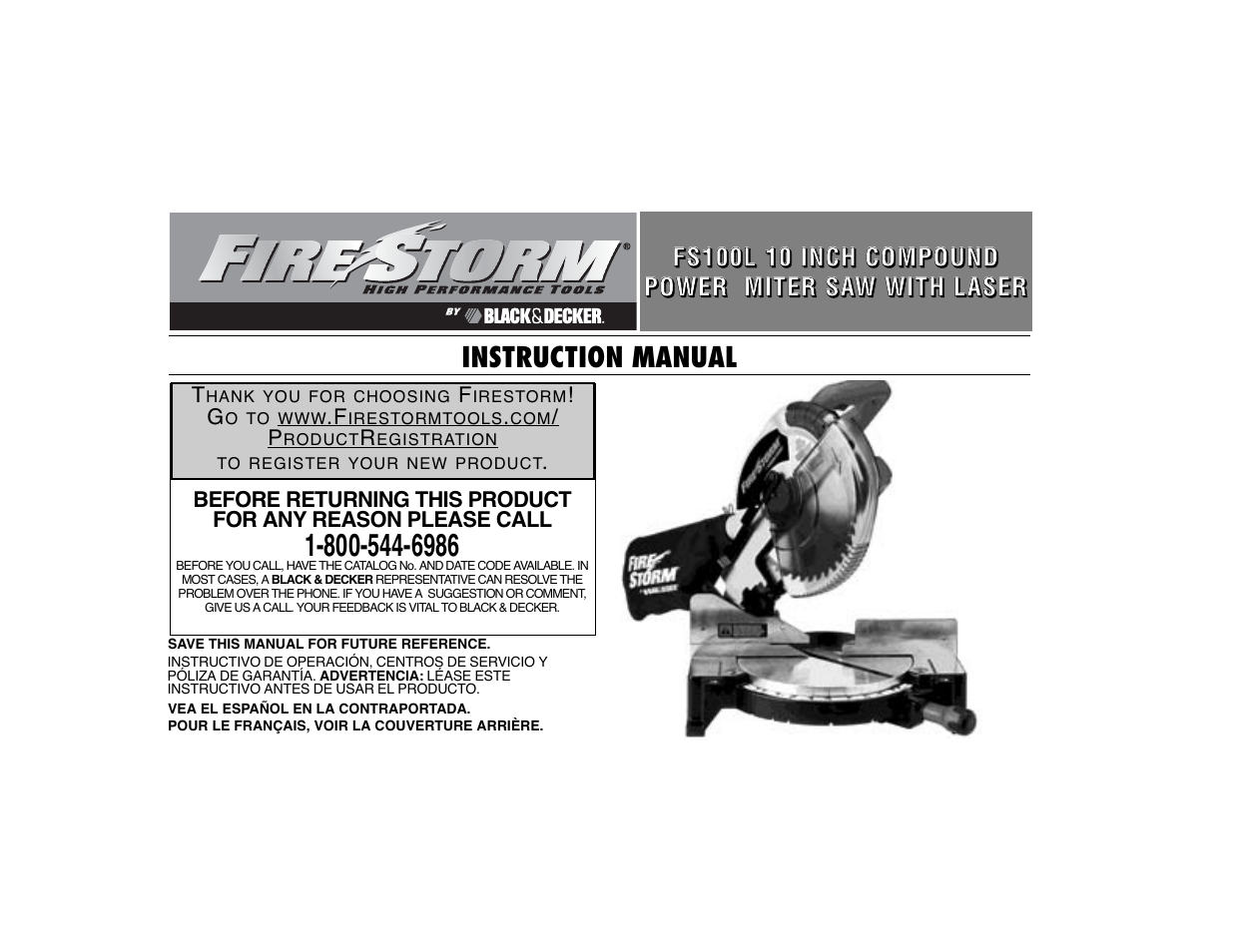 Black & Decker Fire Storm 90524442 User Manual | 89 pages