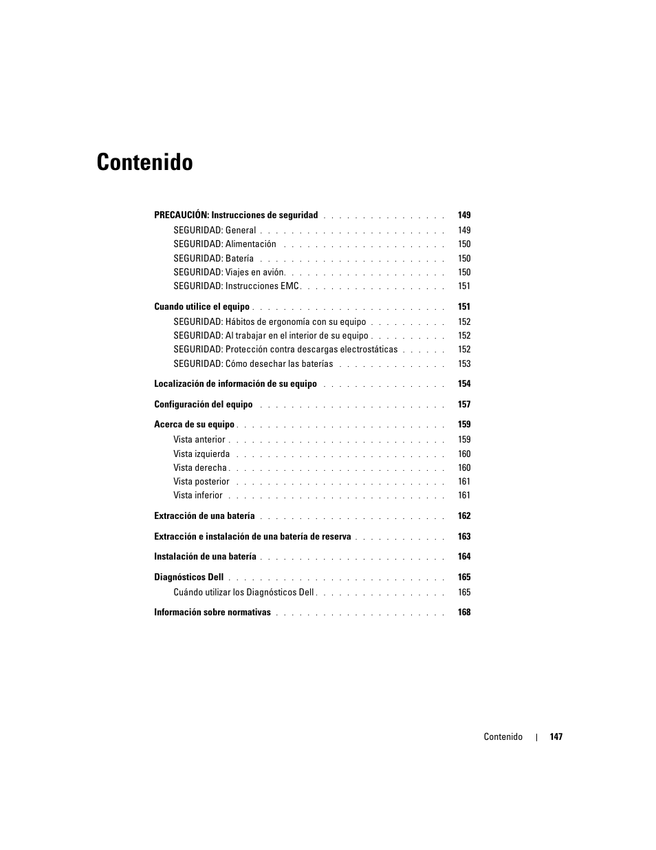 Dell Latitude D505 User Manual | Page 149 / 172