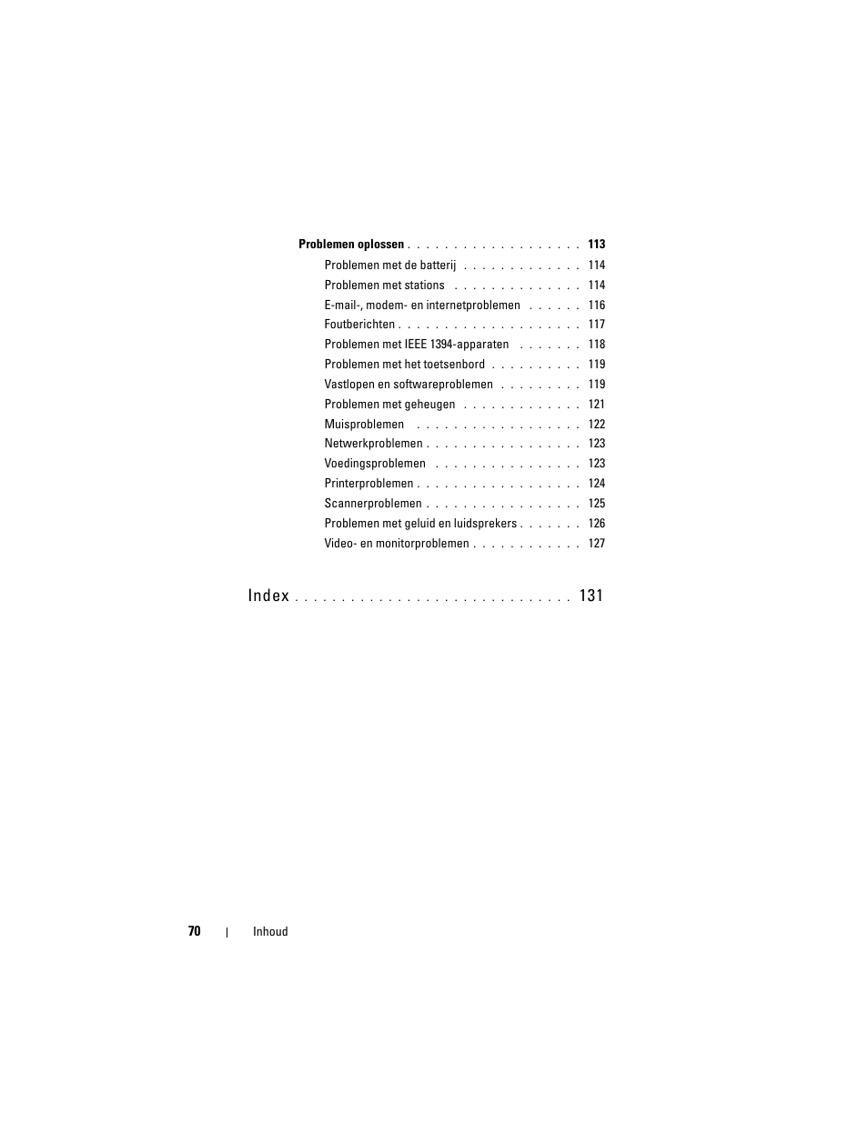 Index | Dell Precision T3400 (Late 2007) User Manual | Page 70 / 422