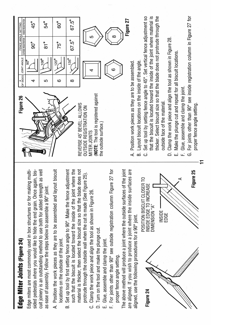 Edge miter joints (figure 24), Edge miter joints | Black & Decker 3382 User Manual | Page 13 / 20