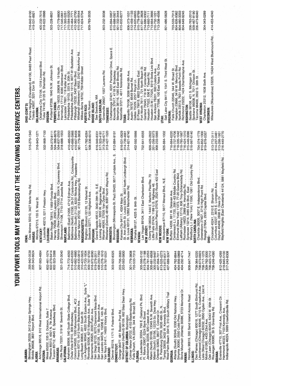 Black & Decker 3382 User Manual | Page 16 / 20