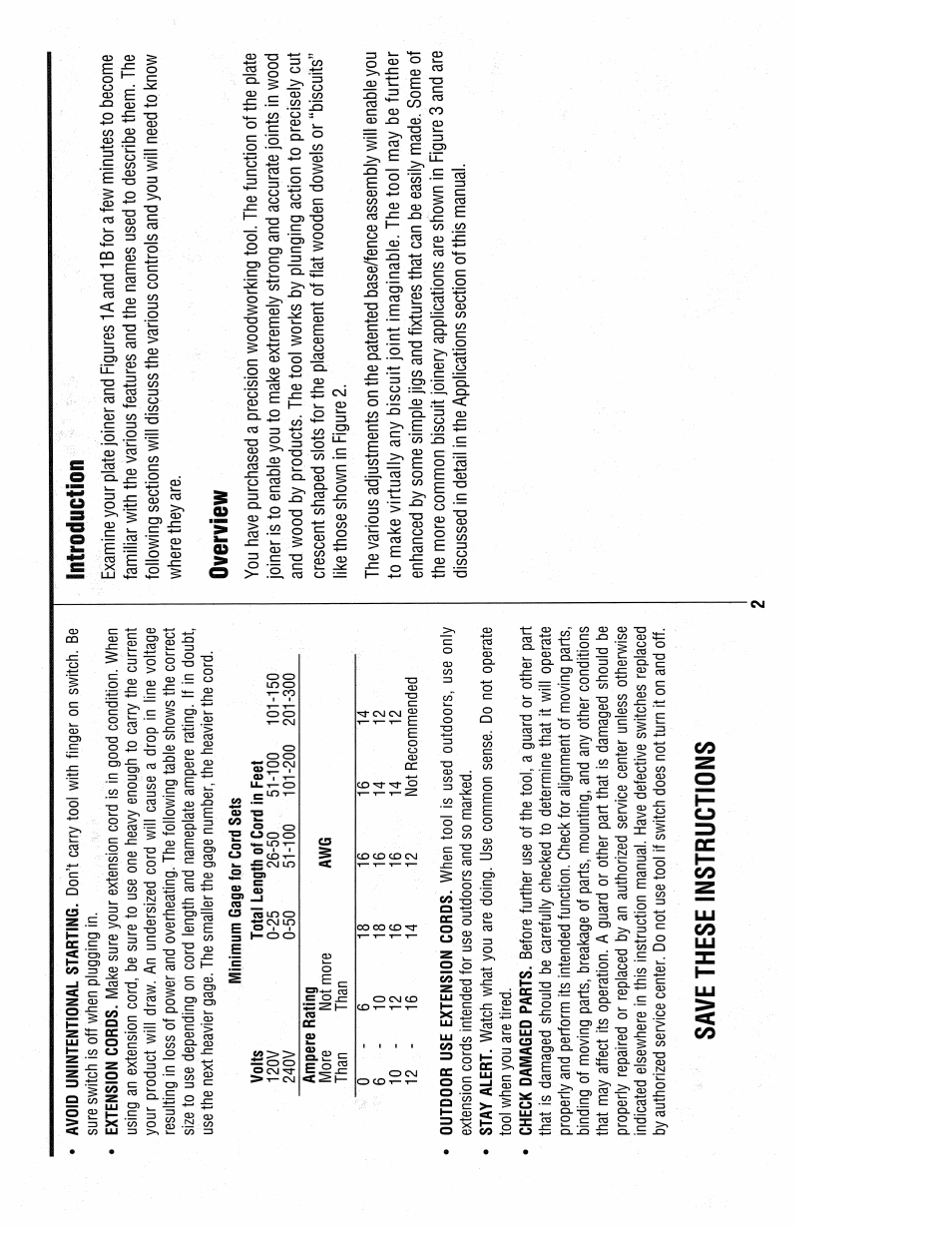 Save these instructions, Introduction, Overview | Black & Decker 3382 User Manual | Page 4 / 20