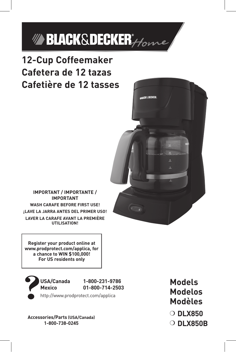 Black & Decker DLX850B User Manual | 15 pages