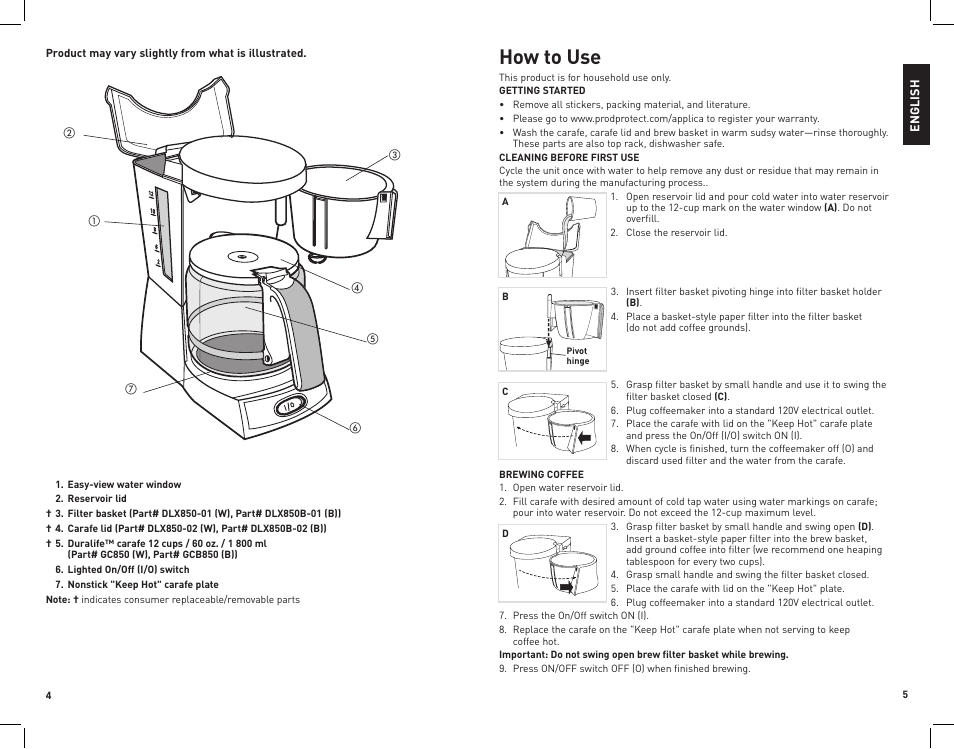 How to use | Black & Decker DLX850B User Manual | Page 3 / 15