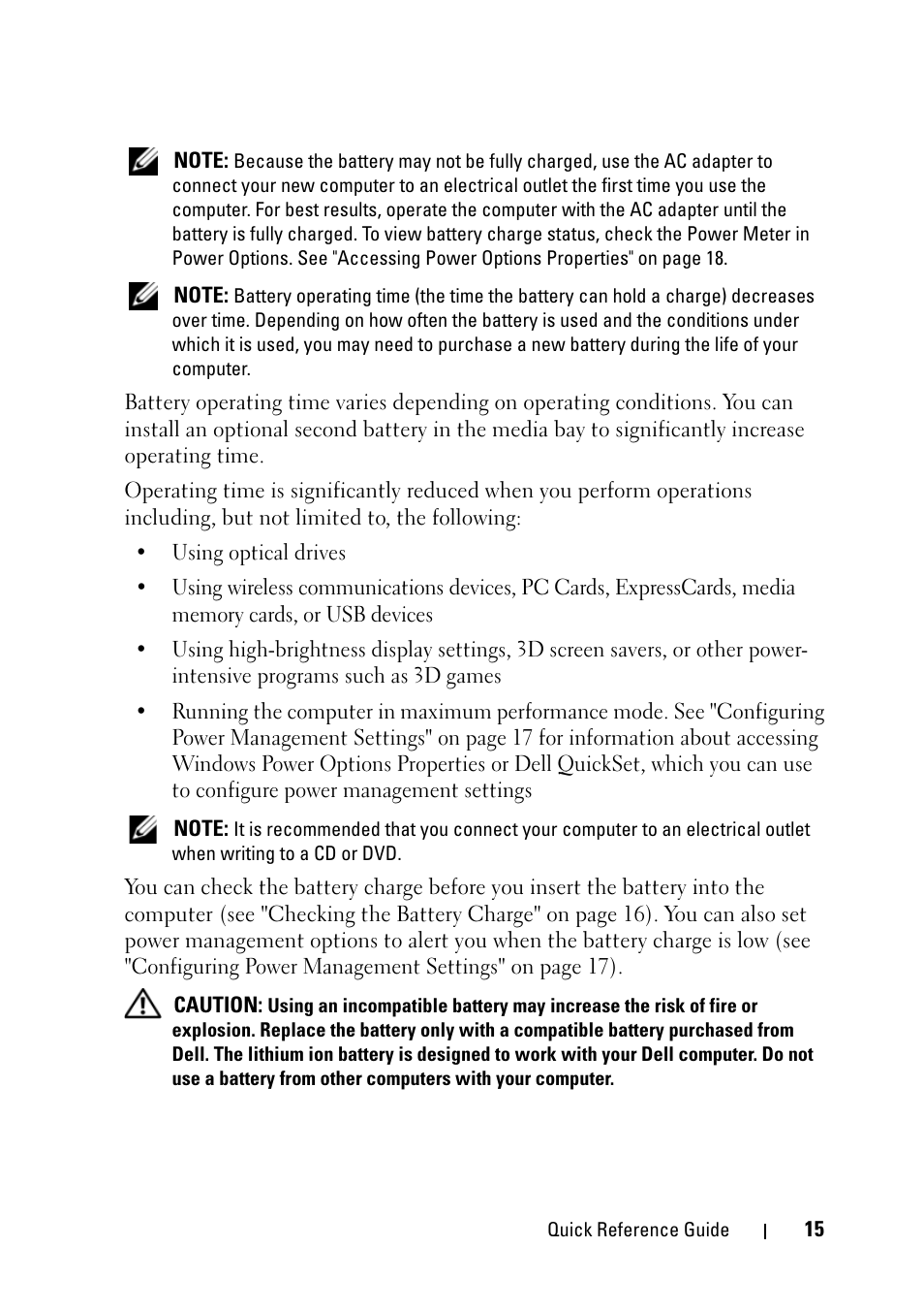 Dell Latitude D430 (Mid 2007) User Manual | Page 15 / 176