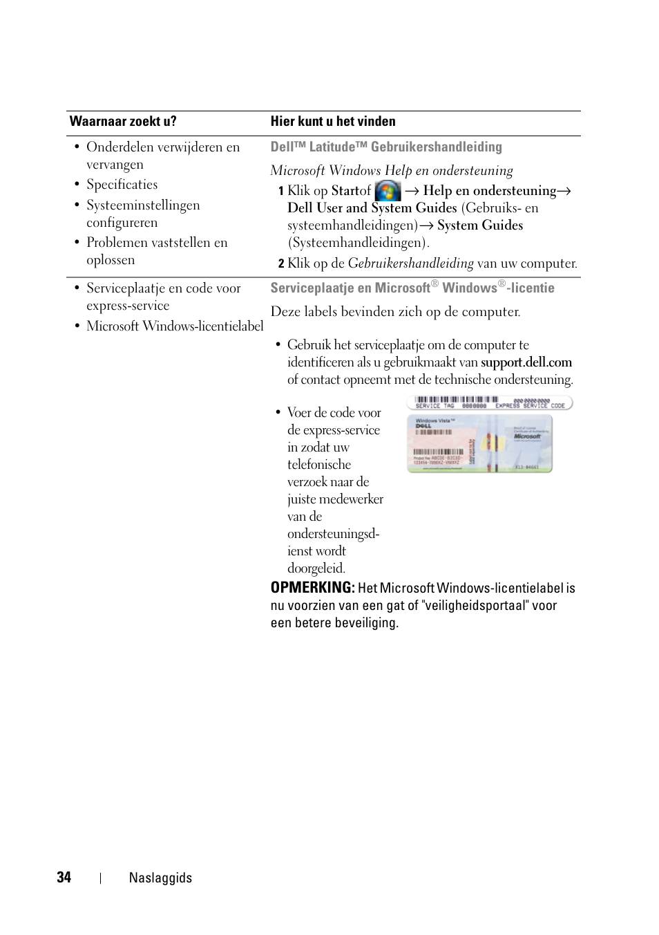 Dell Latitude D430 (Mid 2007) User Manual | Page 34 / 176