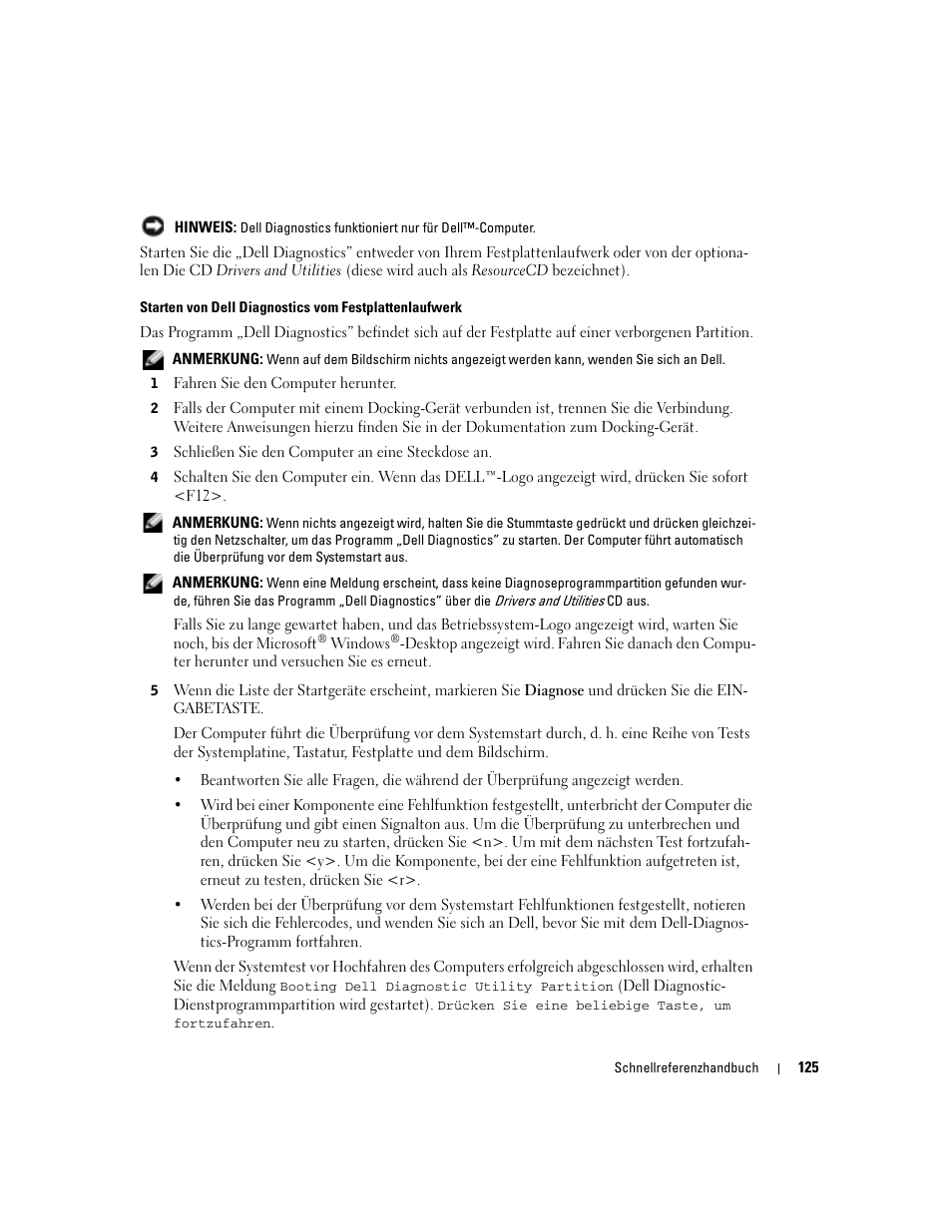 Dell Precision M70 User Manual | Page 125 / 182