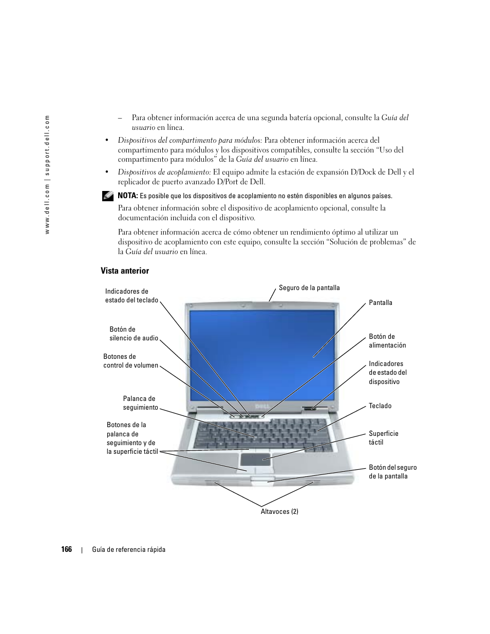 Vista anterior | Dell Precision M70 User Manual | Page 166 / 182