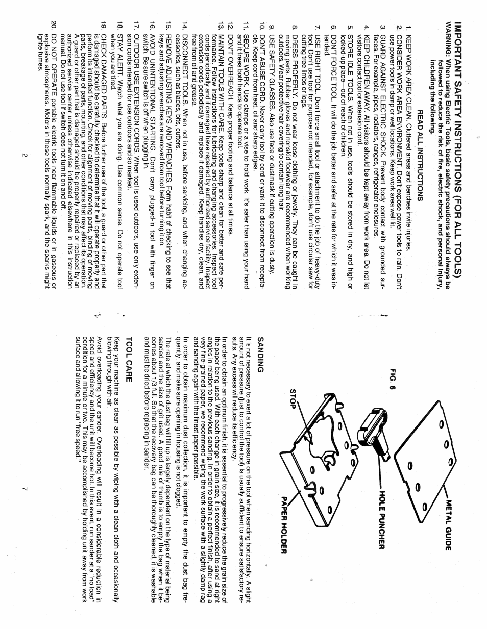 Important safety instructions (for all tools) | Black & Decker 4010 User Manual | Page 2 / 4