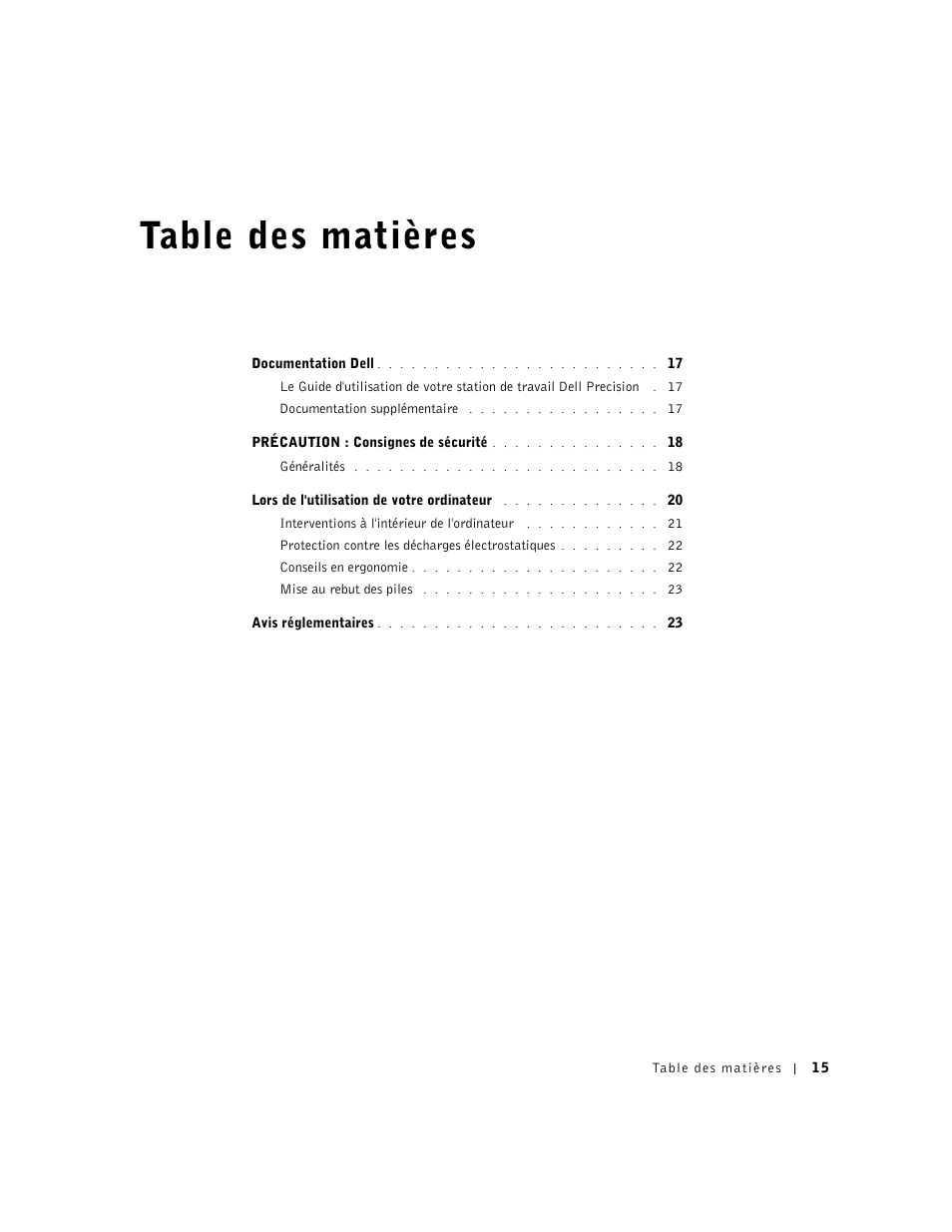Dell Precision 340 User Manual | Page 16 / 62