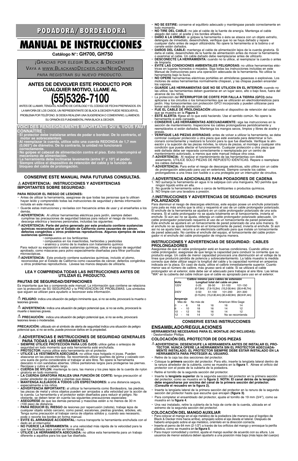 Manual de instrucciones | Black & Decker 90524916 User Manual | Page 5 / 6