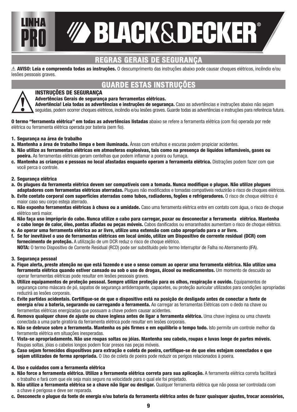 Black & Decker Linea Pro G720 User Manual | Page 9 / 16