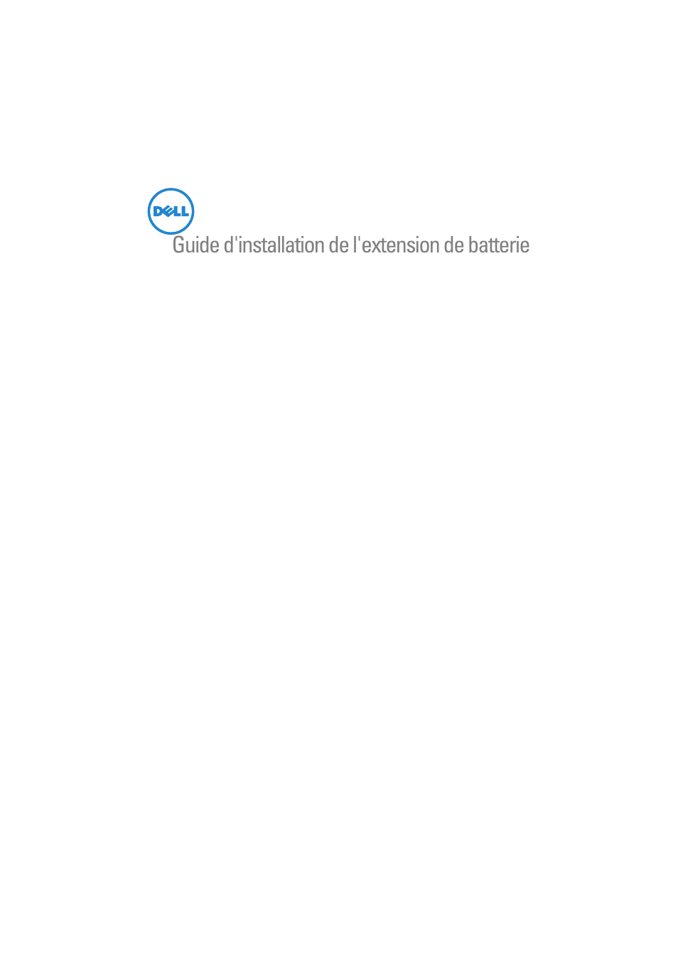 Guide d'installation de l'extension de batterie | Dell Latitude E5420 (Early 2011) User Manual | Page 27 / 88