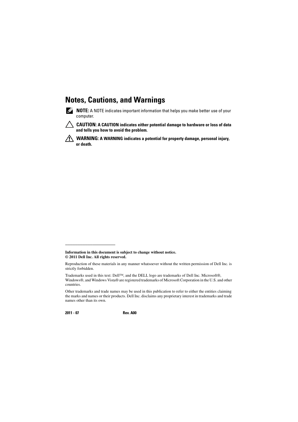 Dell Latitude E5420 (Early 2011) User Manual | Page 4 / 88